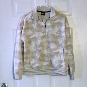 Cream Camouflage Fleece Pullover by Zelos NWT